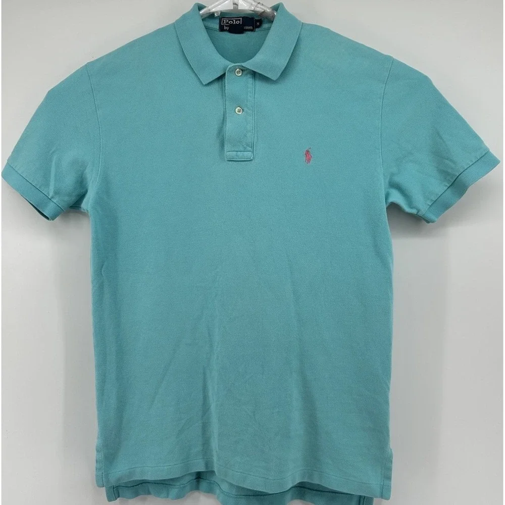 Polo Ralph Lauren Short Sleeve Light Blue Polo Shirt Men's Size Medium